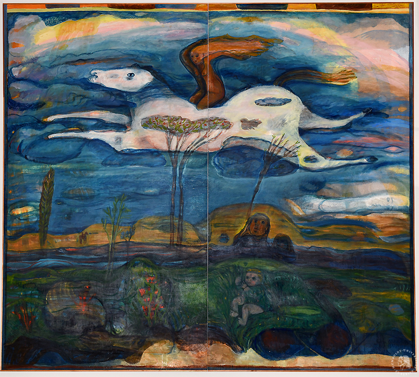 Annemirl Bauer, o. T. (Fliegendes Pferd), 1982, Gesamtansicht, Foto: Barbara Herrenkind Annemirl Bauer, o. T. (Fliegendes Pferd), 1982, Gesamtansicht, Foto: Barbara Herrenkind