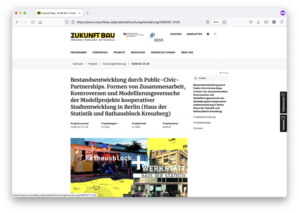 Forschungsantrag PCP Modellprojekte
